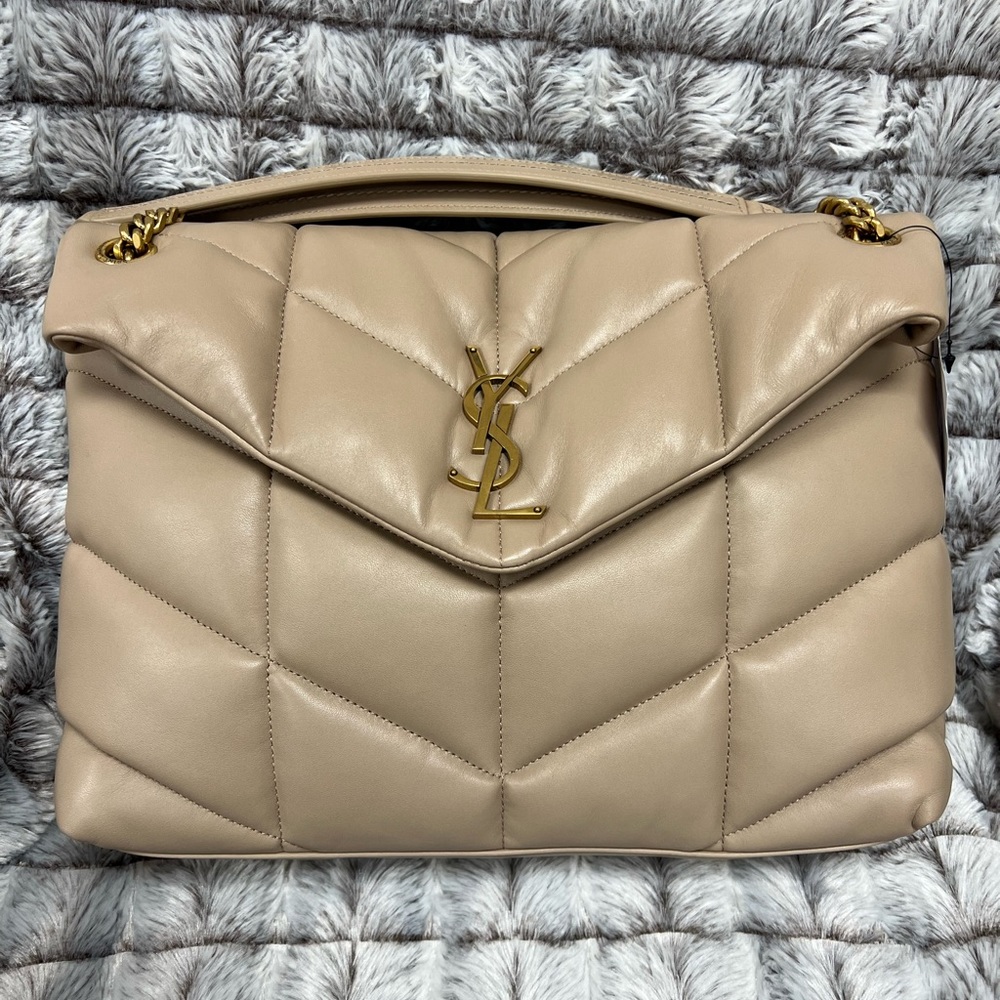 New!!! YSL Medium Lou Lou Puffer Quilted Bag.